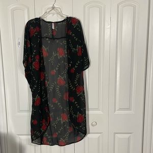 Mesh Rose Duster Size L